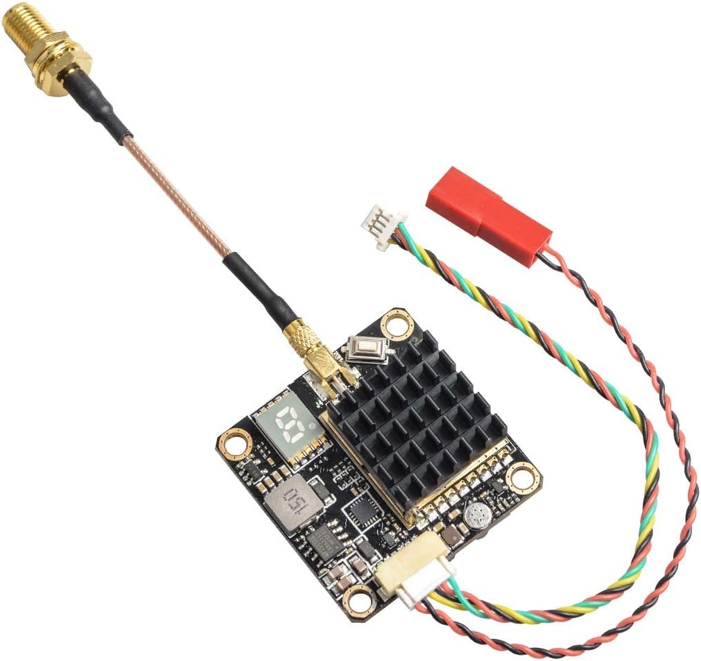 5.8GHz FPV VTX PIT/250/500/1000/2000mW Long Range Switchable Transmitter Support OSD Configuration Using Smart Audio and Microphone with MMCX