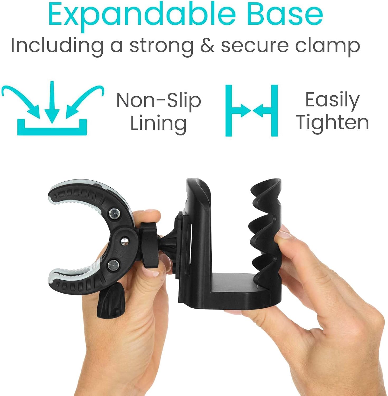 Vive Cup Holder for Walker, Wheelchair, Accessories, Stroller, Adults | Universal Clip-On Cup Holder for Bikes, Boats, Kayaks, Motorcycles