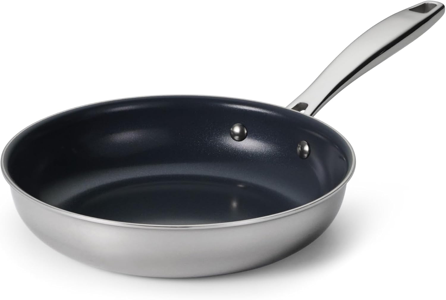 Tramontina Signature Tri-Ply Clad Stainless Steel 12-Inch Large Frying Pan | Induction-Ready Skillet, Dishwasher-Safe, NSF-Certified