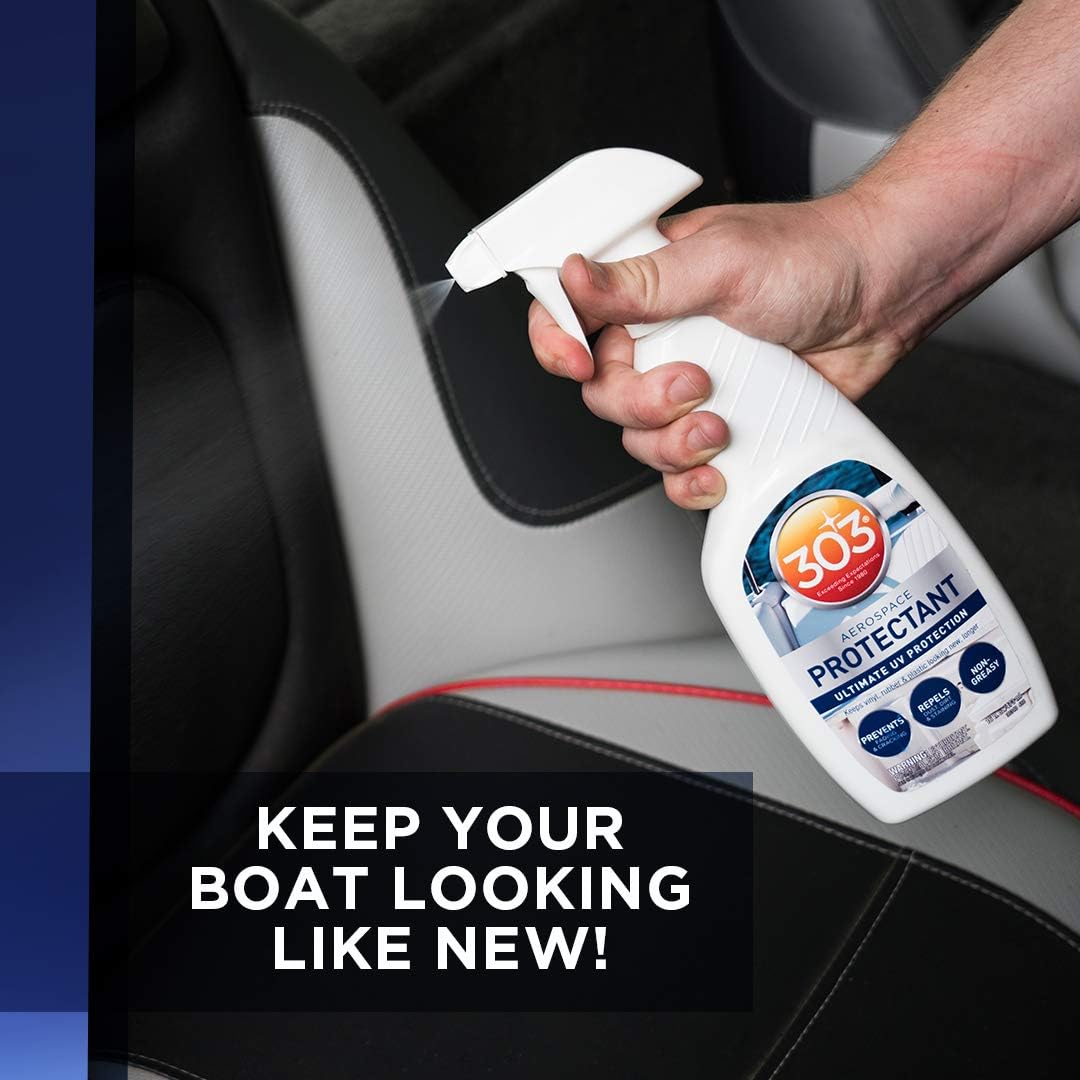 303 Products Marine Aerospace Protectant – UV Protection – Repels Dust, Dirt, & Staining – Smooth Matte Finish – Restores Like-New Appearance – 10 Fl. Oz. (30305)