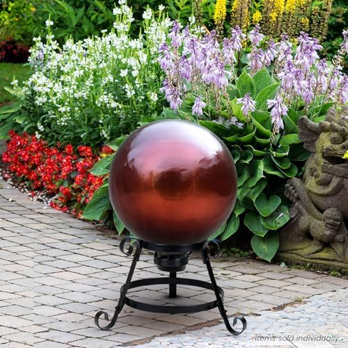 Northlight HB16068 Berry Shiny Outdoor Patio Garden Gazing Ball, 10", Red