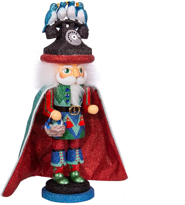 17.5-Inch Hollywood 12 Days of Christmas Four Calling Birds Nutcracker