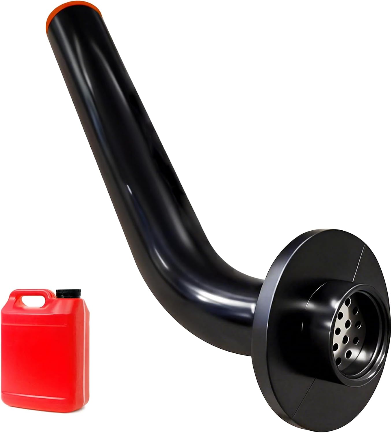 1-Pack No Cap Gas Can Spout with Rubber Stopper Compatible with Eagle and Jerry Cans 1.5, Missing Cap Gas Can Replacement Spouts