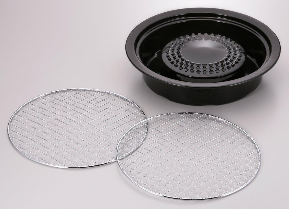 Iwatani Korean Cookware Aburi Stove Top Grill Pan, Black, (CB-P-AM3)
