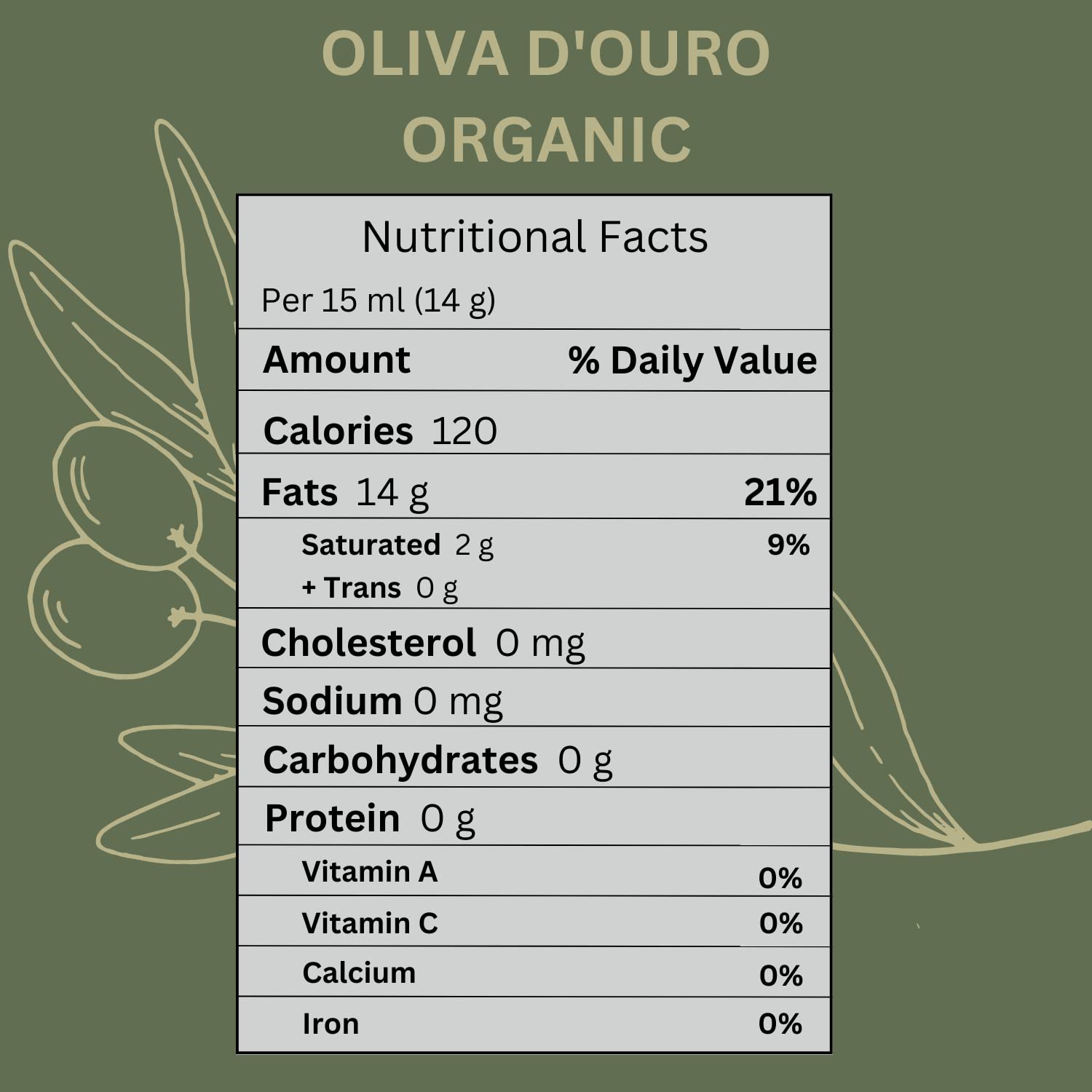 A Taste of Portugal Organic Olive Oil | Extra Virgin Olive Oil | Light and Fruity Portuguese Olive Oil | 32 OZ Tin