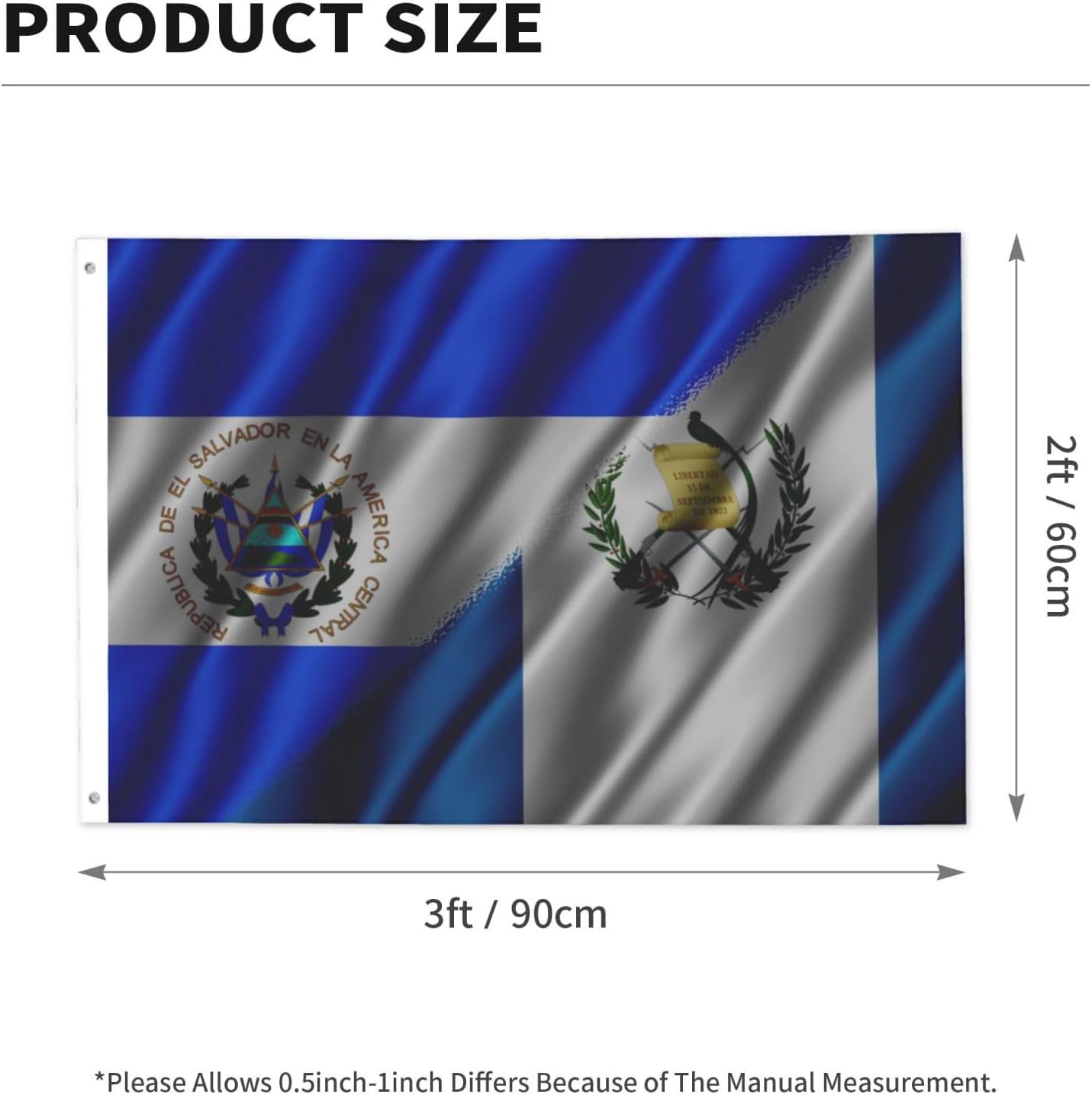 Nicaraguan Nicaragua And American Usa Flag 2x3 Ft Flags Double-Sided Printing Outdoor Indoor Decoration Country Flag 2x3 Foot Polyester Banner