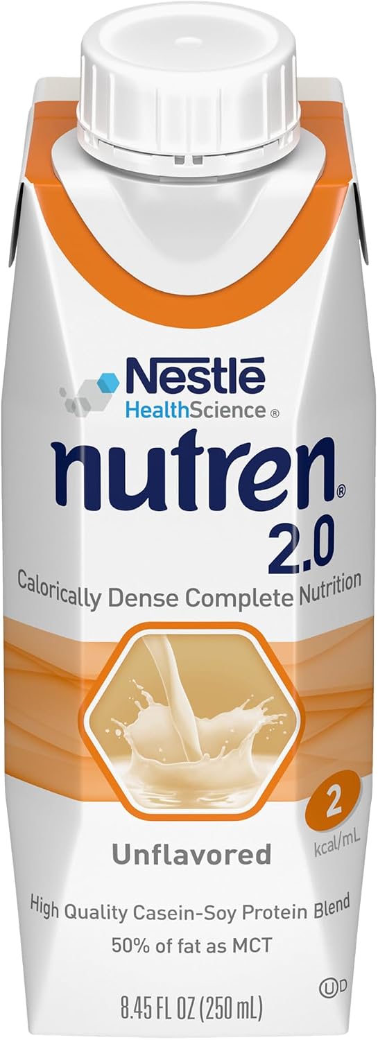 Nestle Nutren 1.5 Tube Feeding Formula, Unflavored, 250 ml, 24 Count, Meal Replacement Beverage