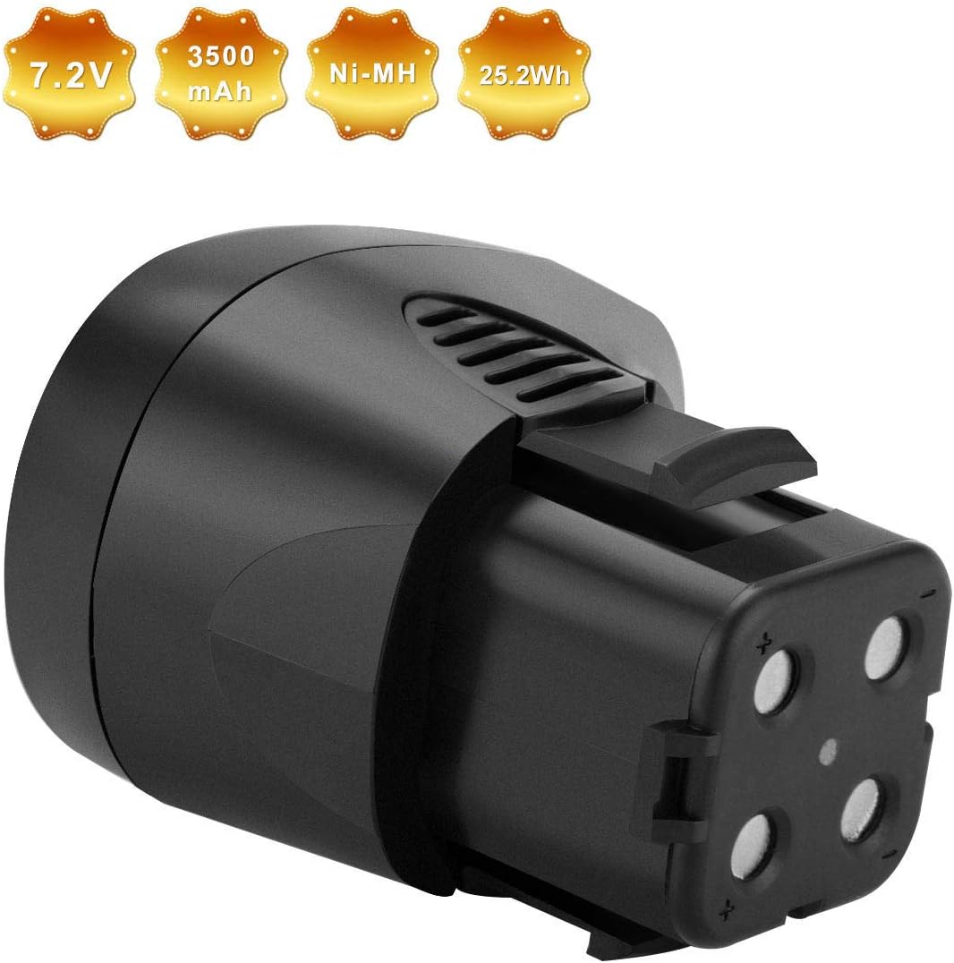 Shentec 2-Pack 3.5Ah 7.2V Battery Compatible with Dremel 757-01