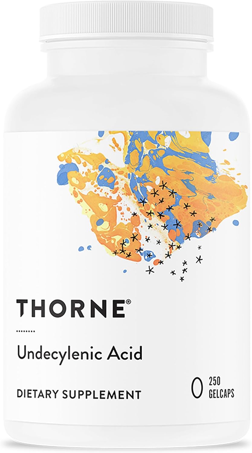 THORNE - Undecylenic Acid - Fatty Acid Support for a Healthy Balance of Gut & Vaginal Flora - Promotes Optimal GI Tract Function* - Gluten