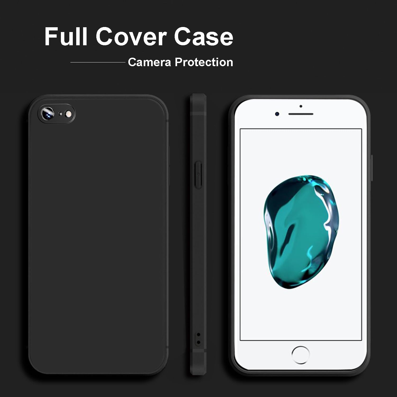 TENOC Phone Case Compatible with iPhone SE (2nd 2020 and 3rd 2022 Generation) & iPhone 7 & iPhone 8, Clear Case Shockproof Protective Bumper Slim Cover for 4.7 Inch