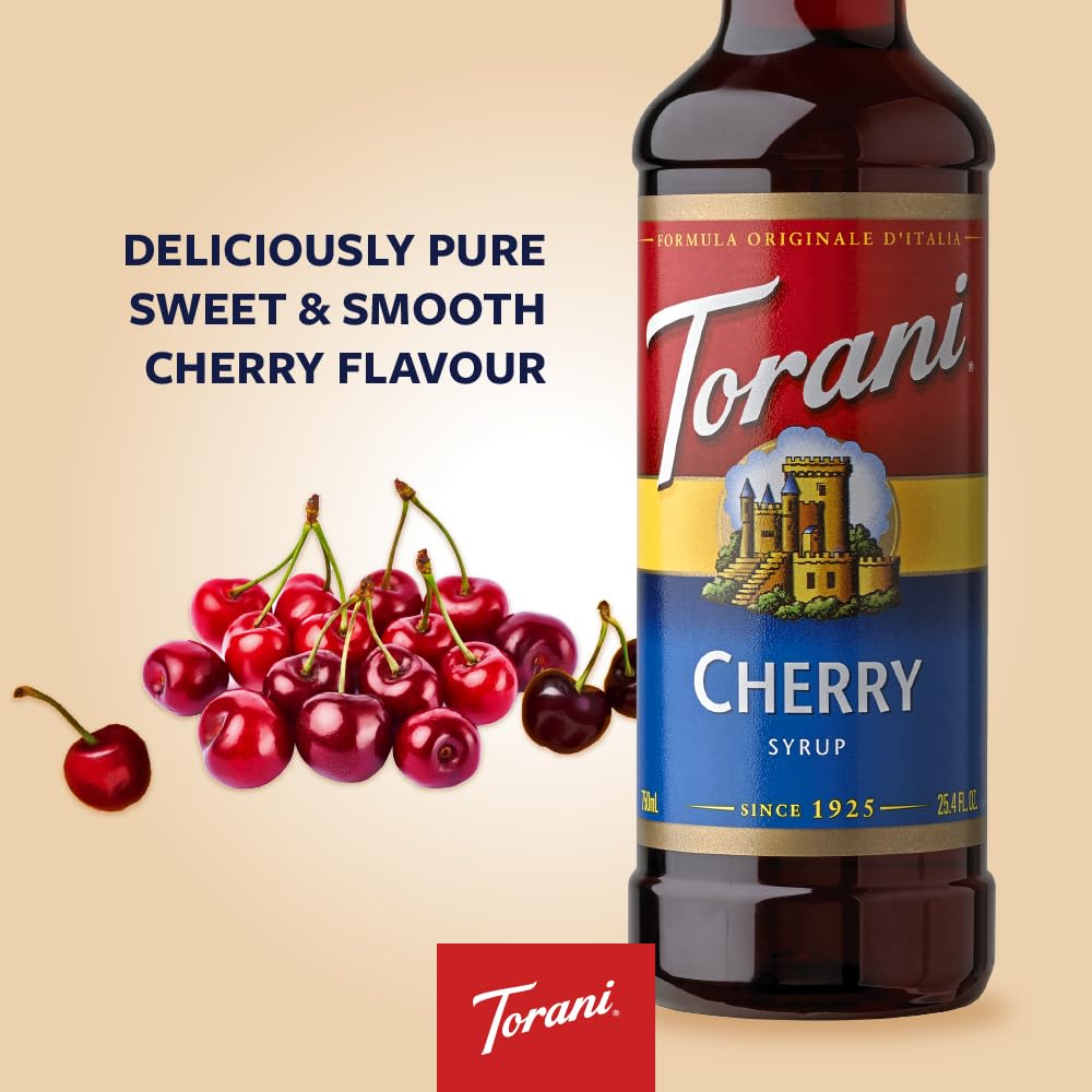 Torani Syrup, Cherry, 25.4 Ounces (Pack Of 4)