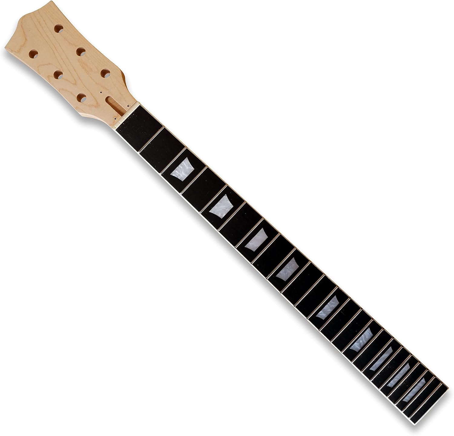 DIY Electric Guitar Kits Okoume wood Body curved top with mahogany veneer cover maple neck & composite ebony fingerboard