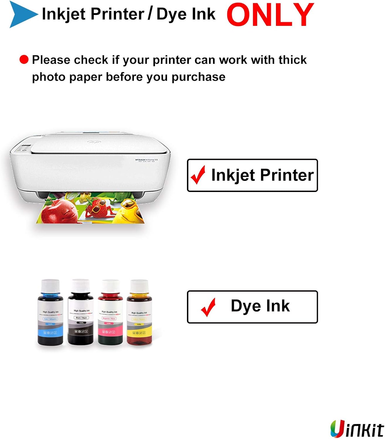 Uinkit 11 x 17 Thick Photo Paper Glossy 11x17 60Sheets 62lb Inkjet Heavyweight 230gsm Gallery show Brochure Pictures Funeral Bulletin Obituary