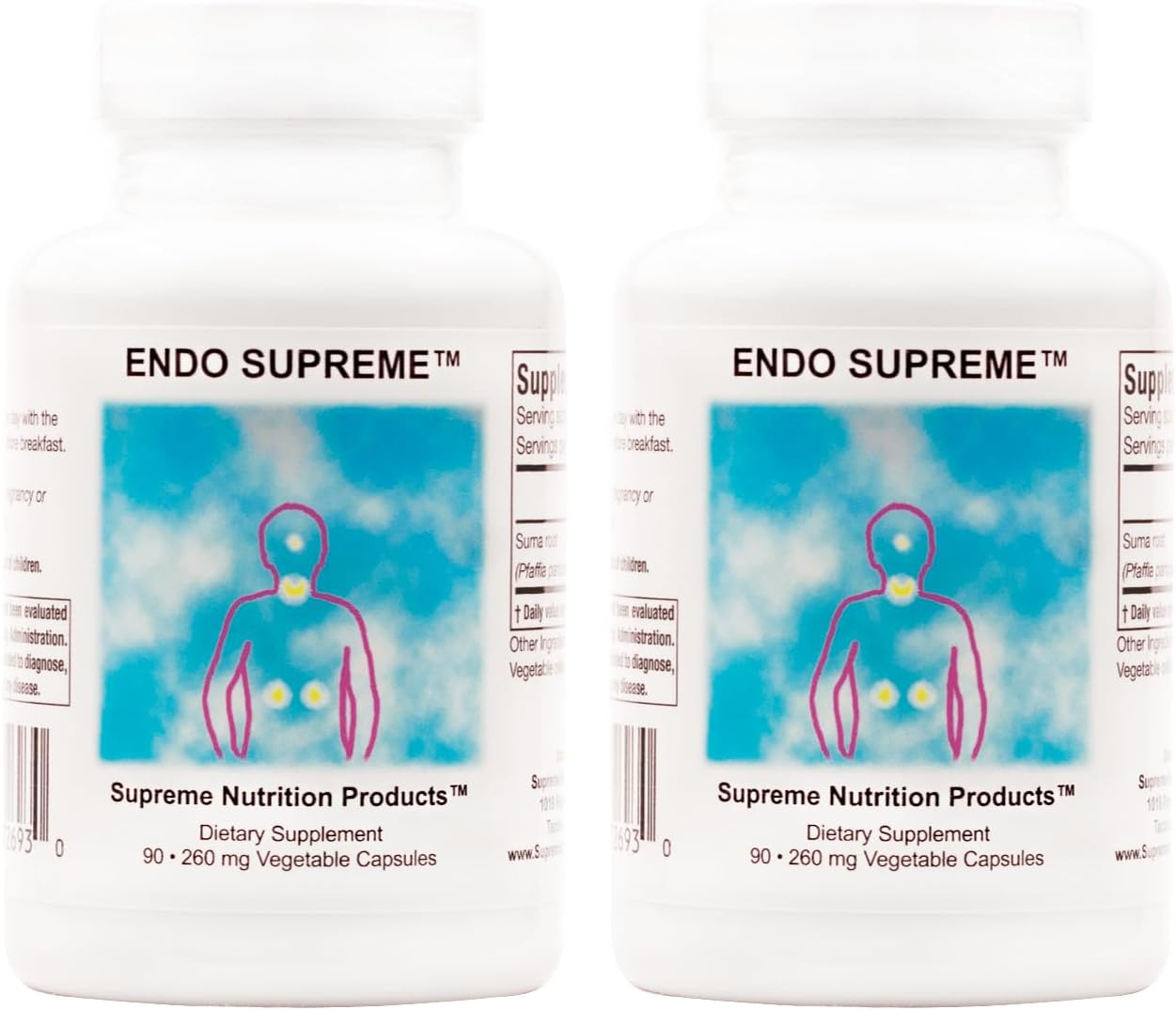 Supreme Nutrition Endo Supreme, 90 Pure Suma Root Vegetarian Capsules