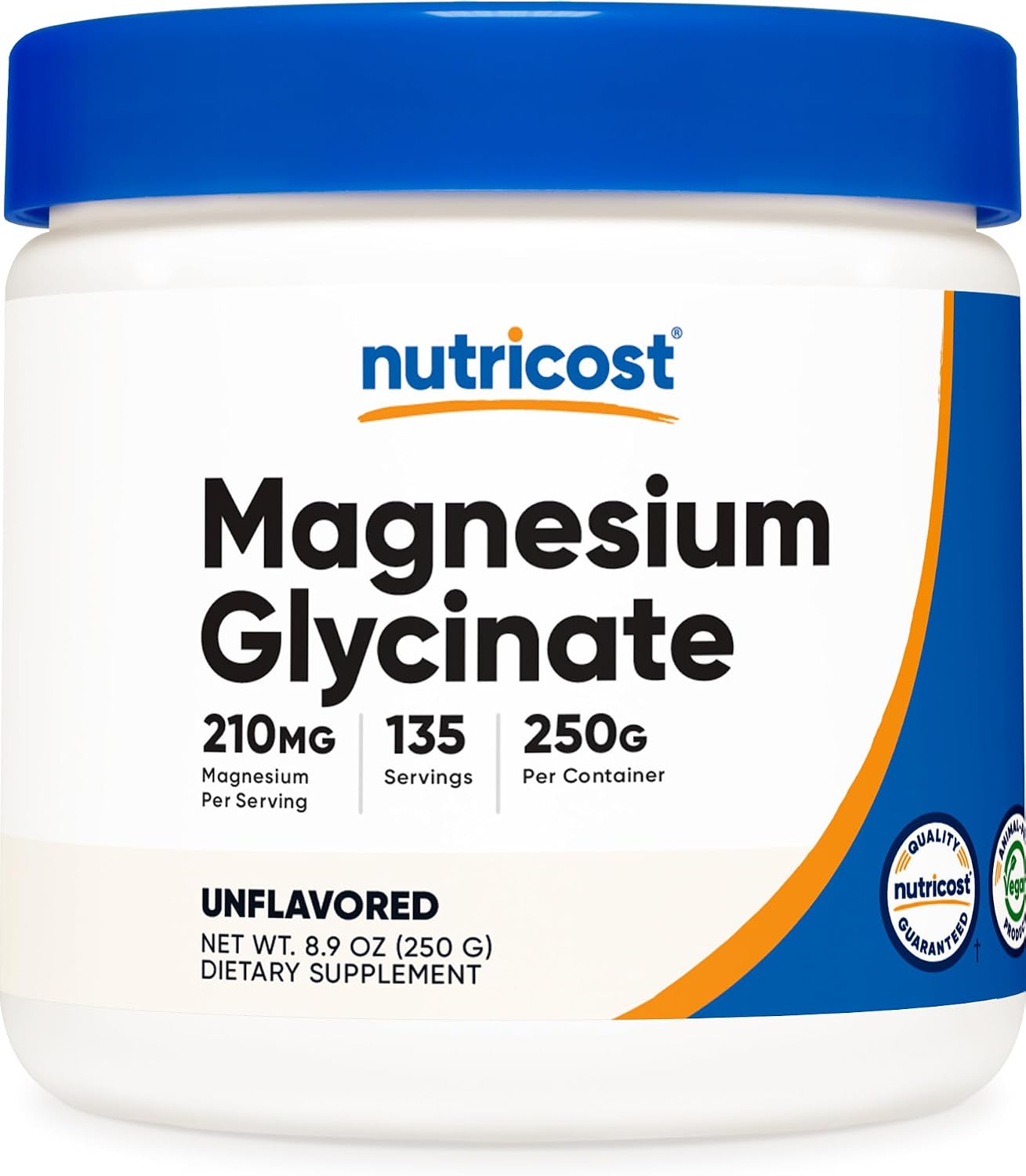 Nutricost Magnesium Glycinate Powder (250 Grams) Unflavored