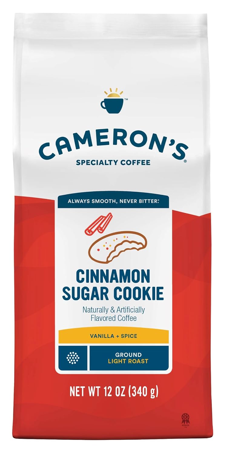 Cameron's Coffee Roasted Ground Coffee Bag, Flavored, Vanilla Hazelnut, 32 Ounce