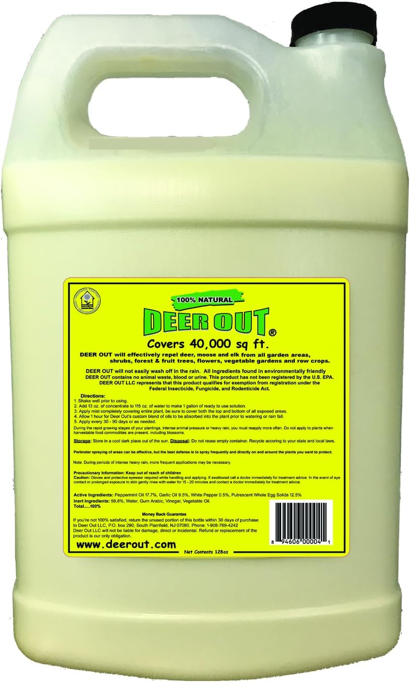 Deer Repellent :Deer Out 1 Gallon Concentrate