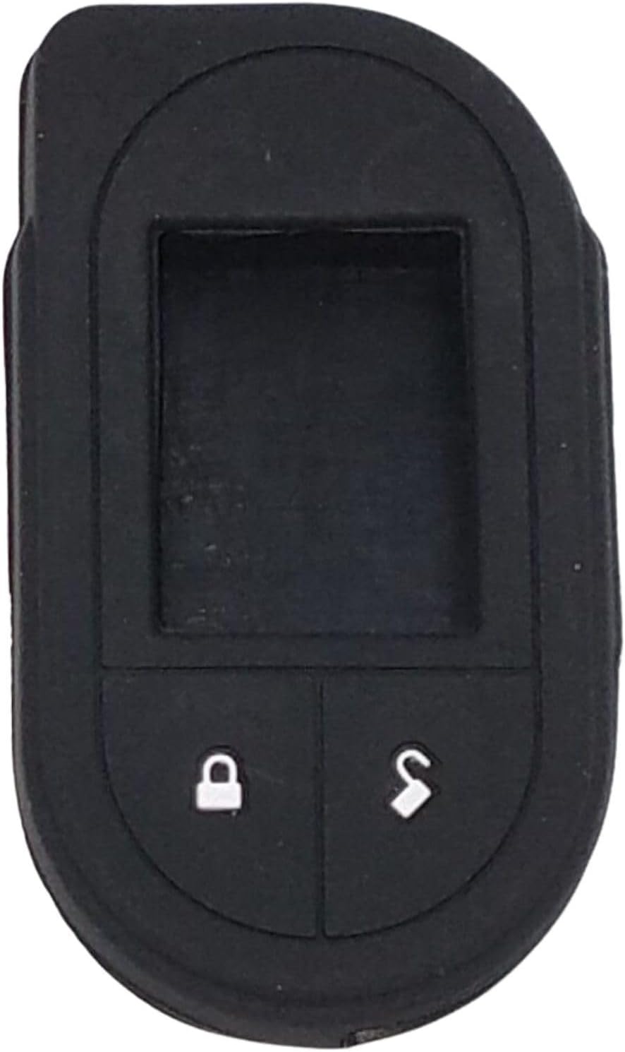 Viper 7756V 2-Way LCD Replacement Remote Control Bundled with + (1) Soft Silicone Protective Cover for Viper-Black
