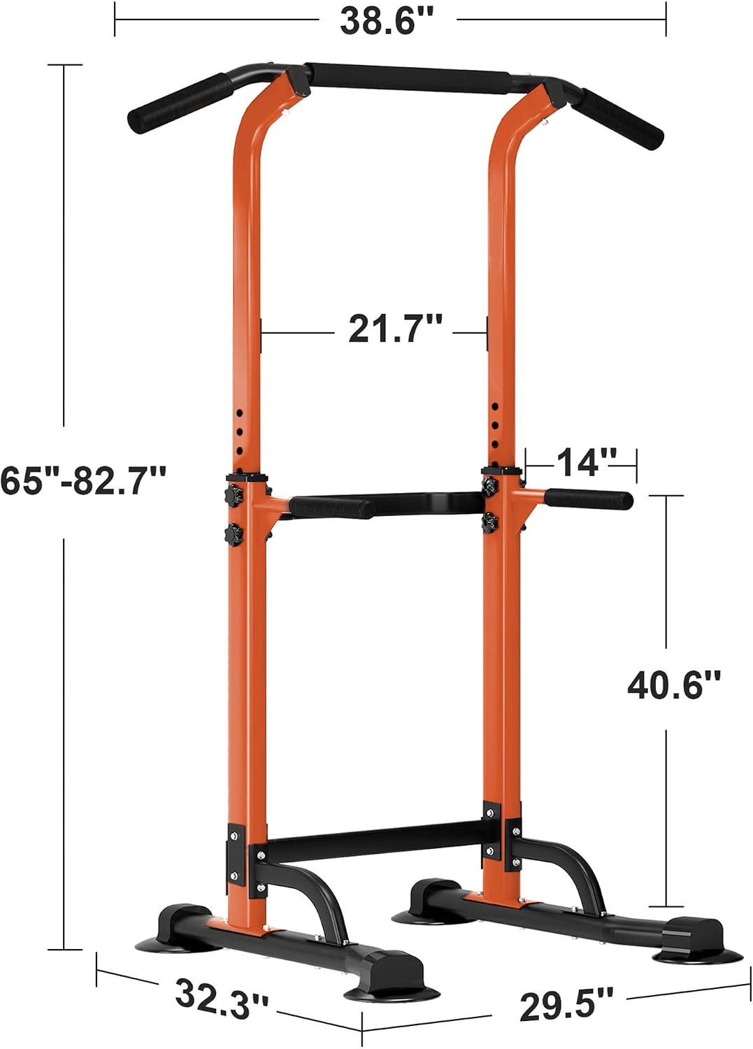 SogesHome Multi-Function Power Tower Pull Up Bar Dip Station for Home Gym