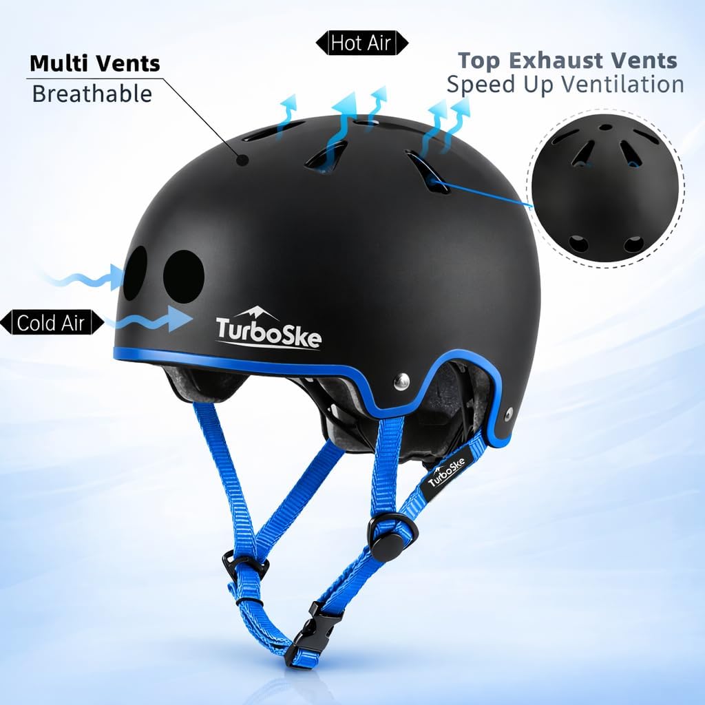Skateboard Helmet,BMX Bike Multi-Sport Helmet for Youth,Men Women