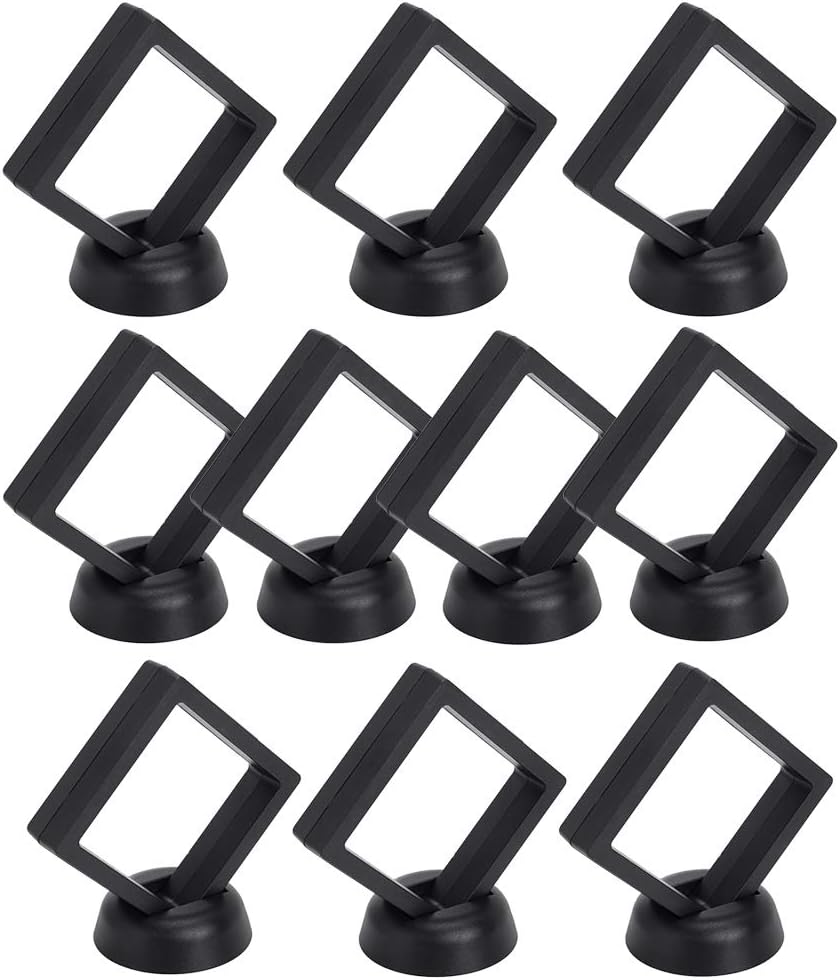 Skelang 3D Floating Display Case Display Stand Holder Suspension Frame for AA Medallion, Antique，Challenge Coin, Chip, Jewelry