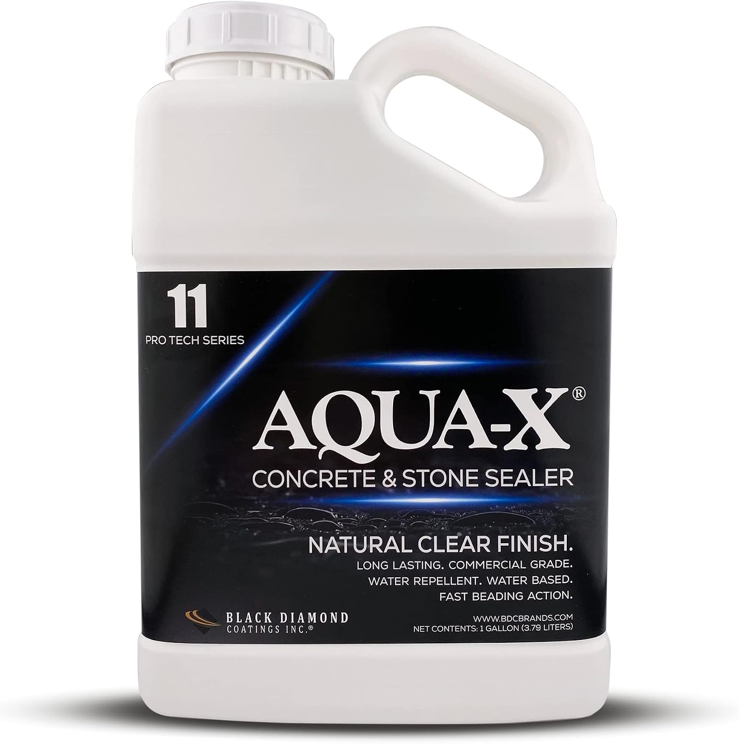 1 Gal. AQUA-X 11 Clear Penetrating Concrete Sealer & Stone | Natural Finish | Professional Grade | Indoor & Outdoor | Fast Dry and Long Lasting Protection