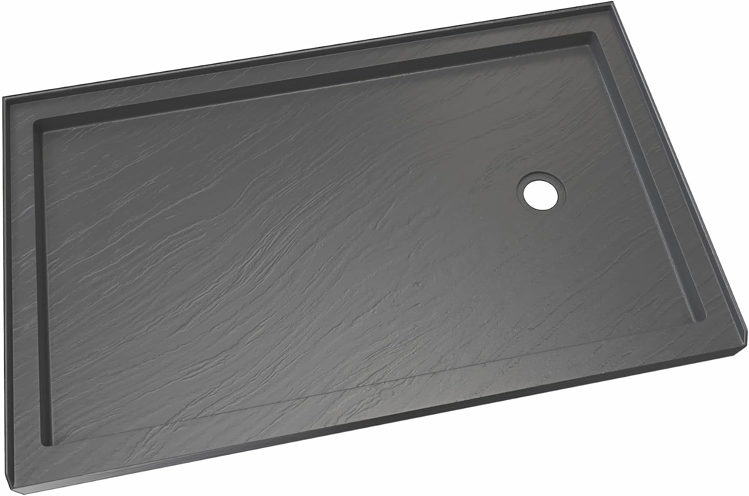 DreamLine SlimLine 32 in. D x 32 in. W x 2 3/4 in. H Center Drain Single Threshold Shower Base in White, DLT-1132320