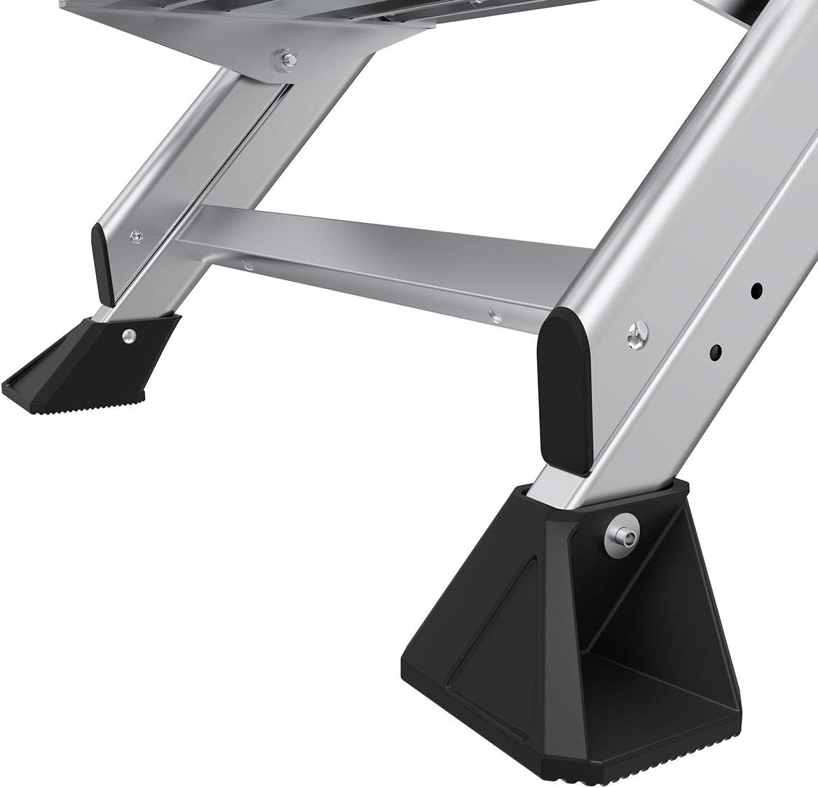 Little Giant Jumbo Step 3-Step Foldable 2.2 ft Aluminum Stool, 11903 | Foldable Aluminum Step Stool, Extra-Wide Stair-Like Treads, Rotating Handrail, Tool Tray, 375 lbs. Weight Capacity