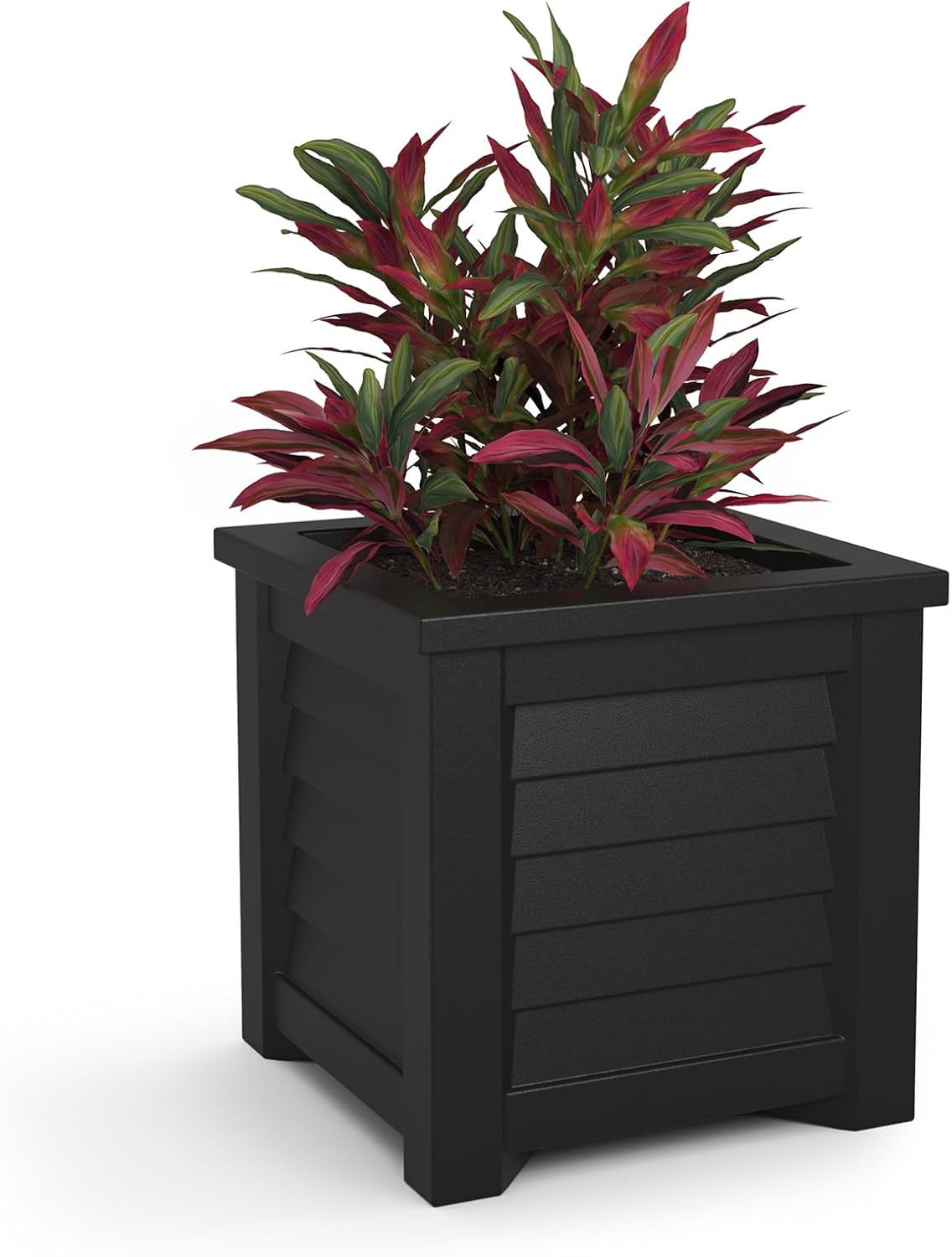 Mayne 5866-W Lakeland Square Patio Planter, 16x16, White