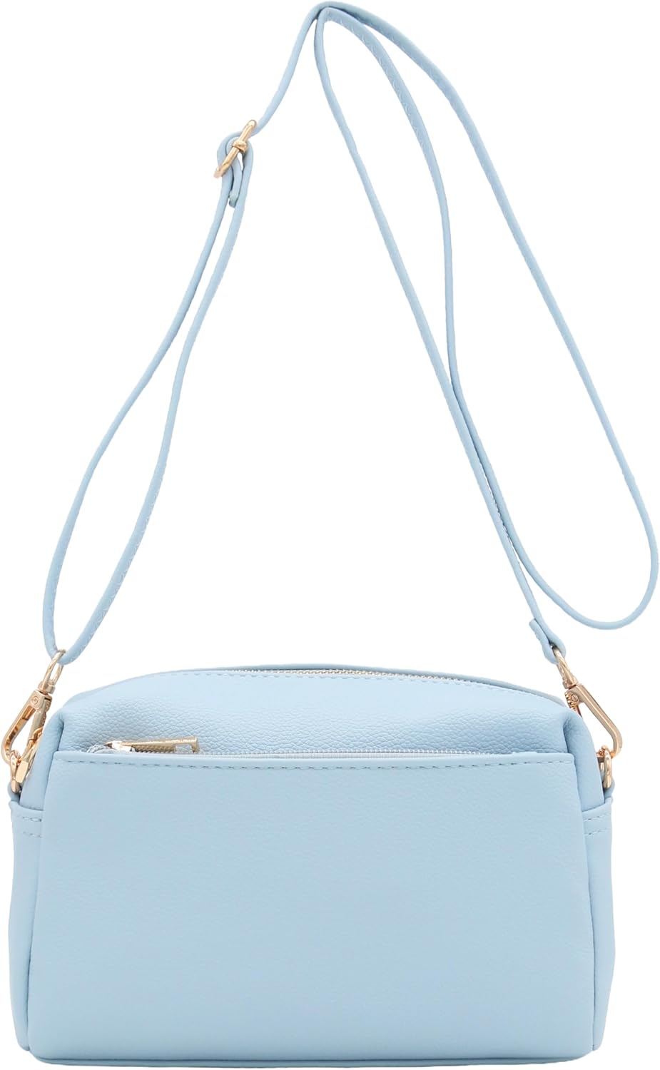 Triple Zip Small Crossbody Bag