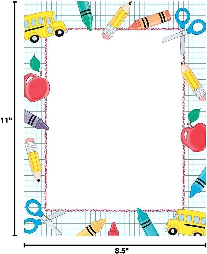 Great Papers! School Stuff Letterhead, 80 Count, 8.5"x11" (2013195)