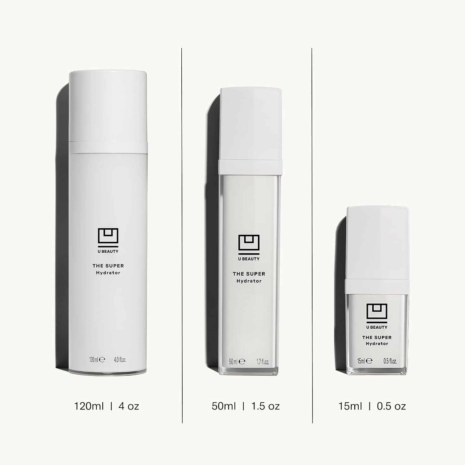 U Beauty The SUPER Hydrator - Mega-Dose Skin Hydrator and Hyaluronic Acid Moisturizing Cream with Peptides and Grapeseed Oil for Supple, Smooth