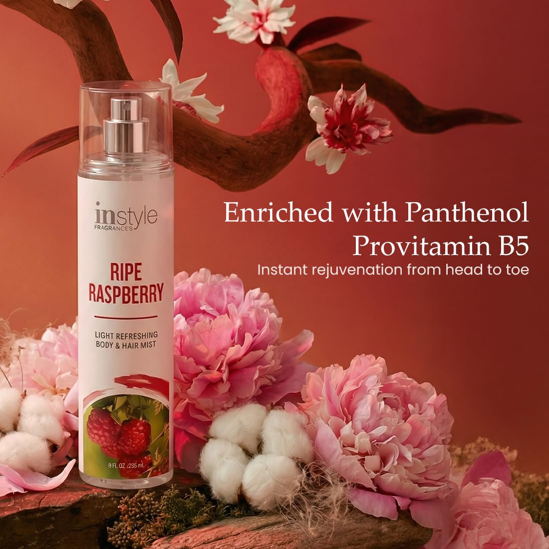 Instyle Fragrances Light Refreshing Body & Hair Mist, Tahitian Vanilla