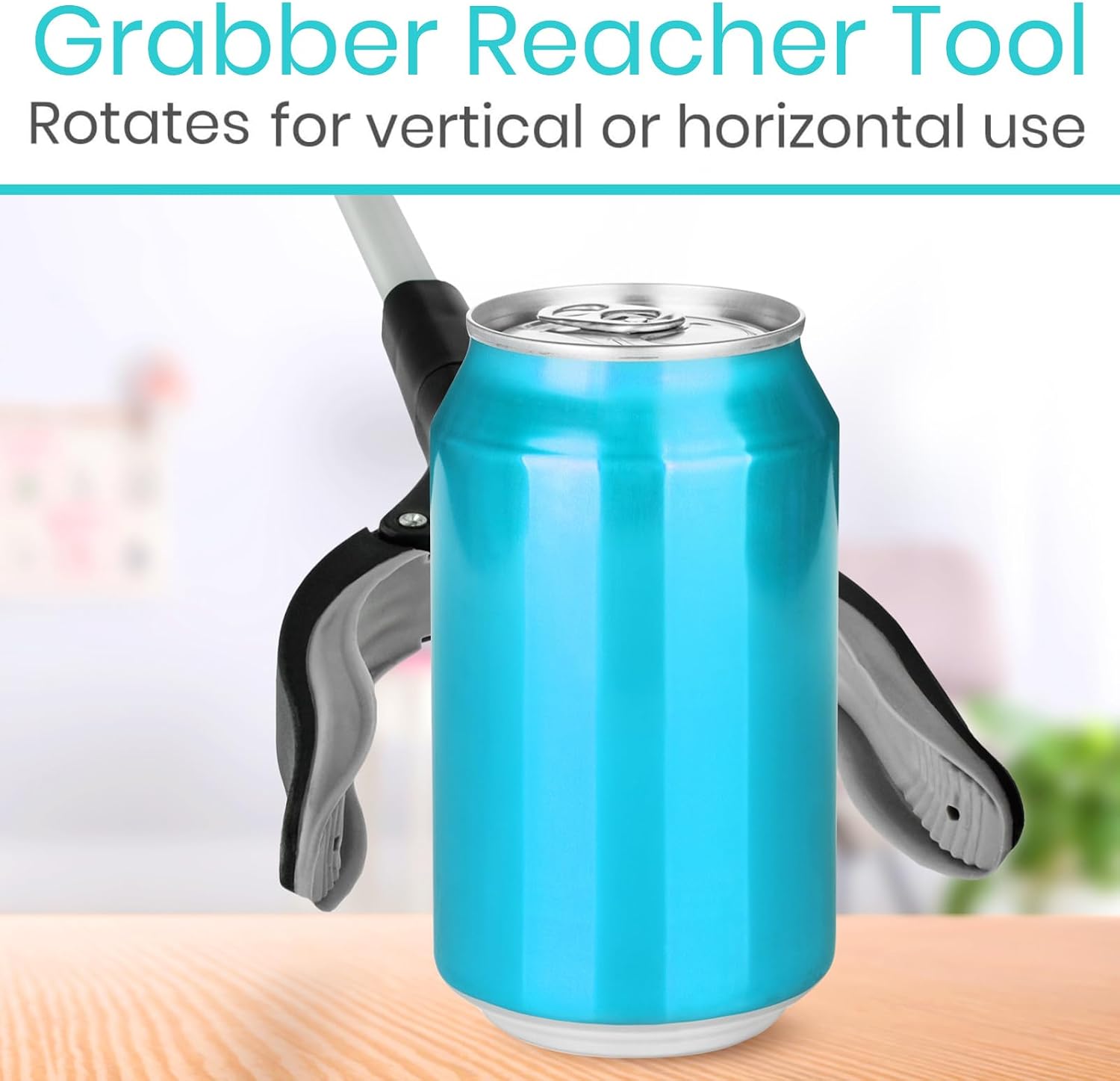 Vive Reacher Grabber 32" - Extra Long Mobility Aid - Rotating Hand, Heavy Duty Grip Arm - Reaching Assist Tool for Trash Pickup, Litter Picker, Garden Nabber, Disabled, Handicap Arm | Duty Grip Arm - Reaching Assist Tool for Trash Pickup, Litter Picker,…