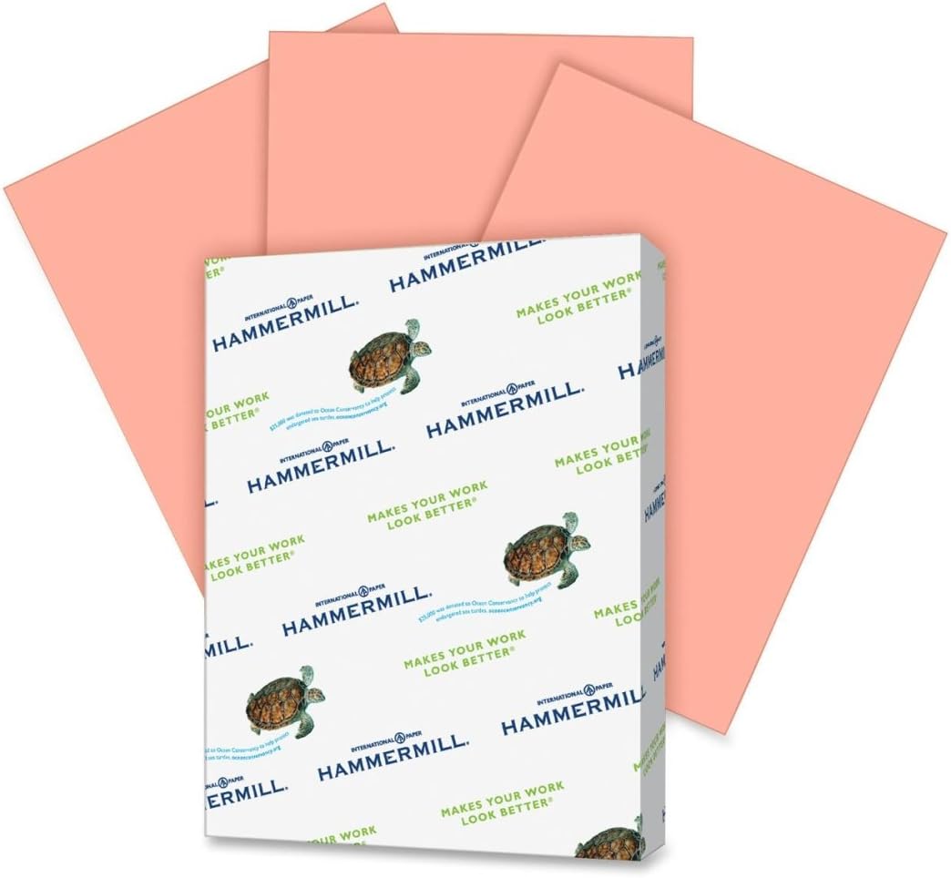 Hammermill Colored Paper, 20 lb Blue Printer Paper, 8.5 x 11 - Made in the USA, Pastel Paper, 103309R - 1 Ream (500 Sheets)