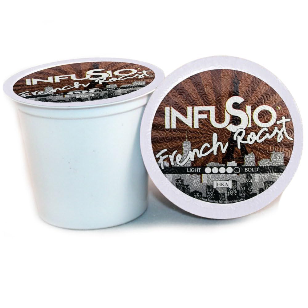 InfuSio Coffee Pods World Origins Variety Pack – 96 Count, 12 Blends Inspired by Colombia, Ethiopia, Kenya, Costa Rica & More, Medium & Dark Roast, Low Acid, Keurig Compatible