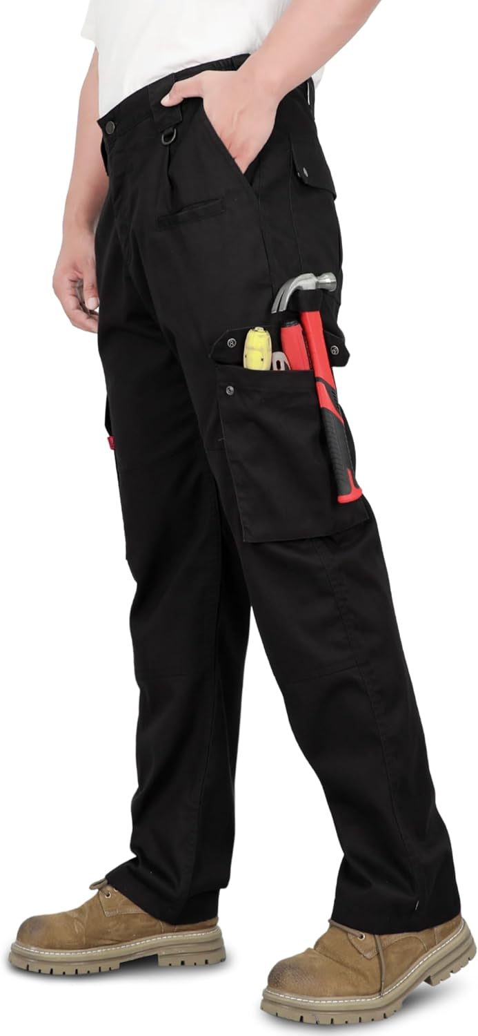 TICOMELA FR Pants for Men 7.5oz Lightweight (9 Pockets) Multi-Pocket 100% C