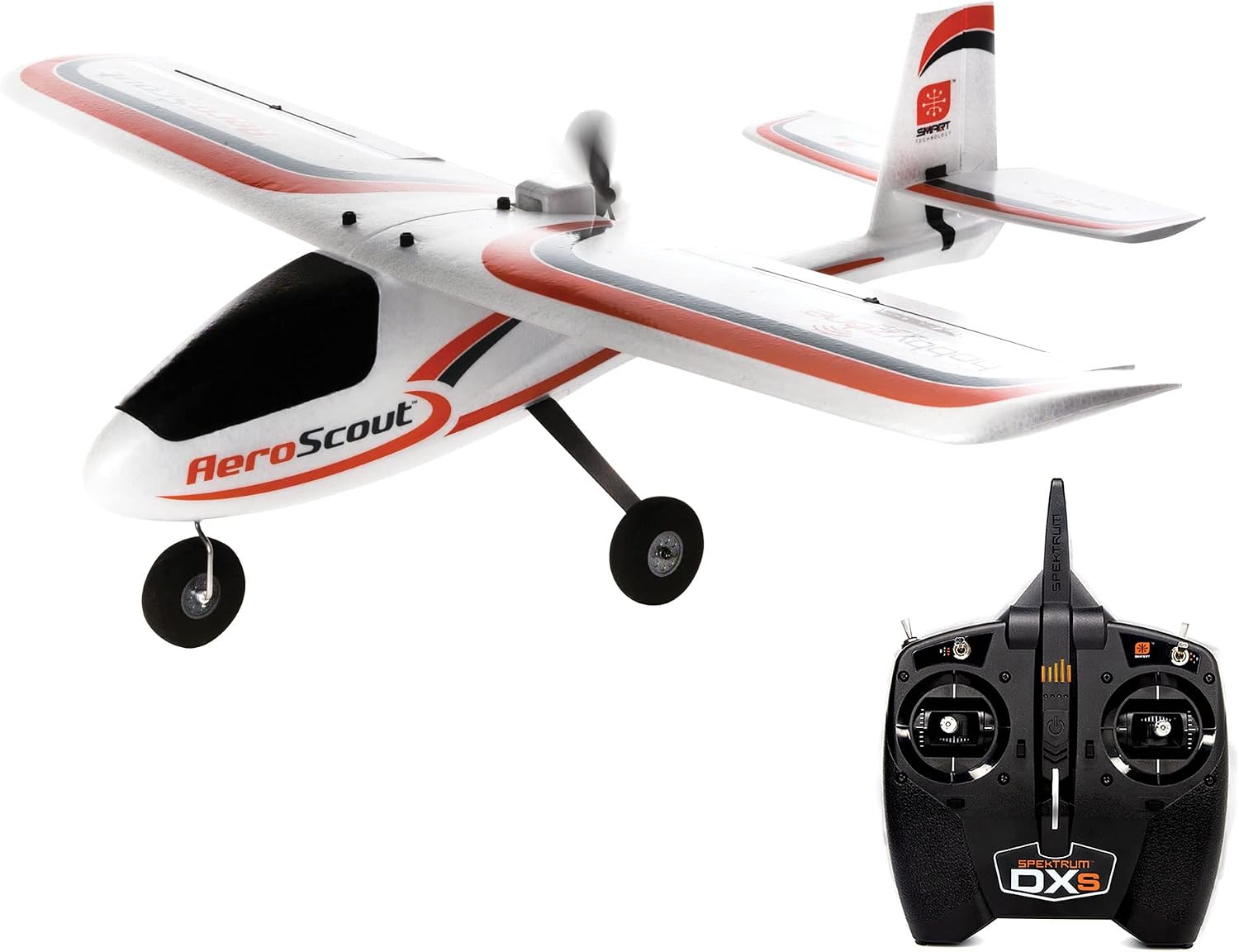 HobbyZone RC Airplane AeroScout S 2 1.1m RTF Basic (Battery and Charger Not Included) with Safe Technology, HBZ380001, Airplanes (RTF), Trainers
