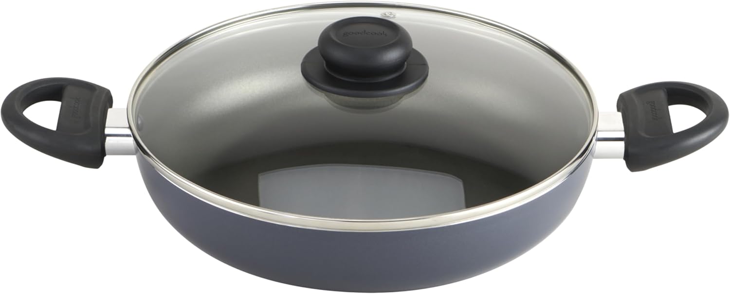 GoodCook Nonstick Sauté Pan, 10 Inch, Black