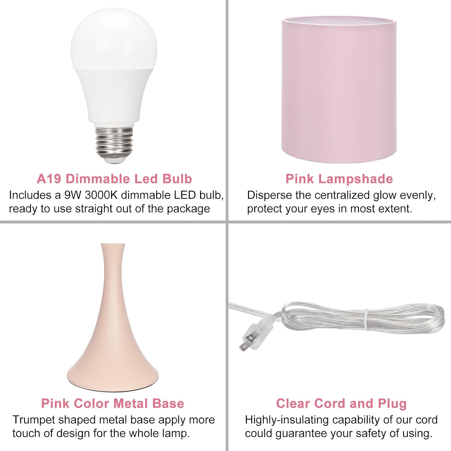 3 Way Touch Control Table Lamp