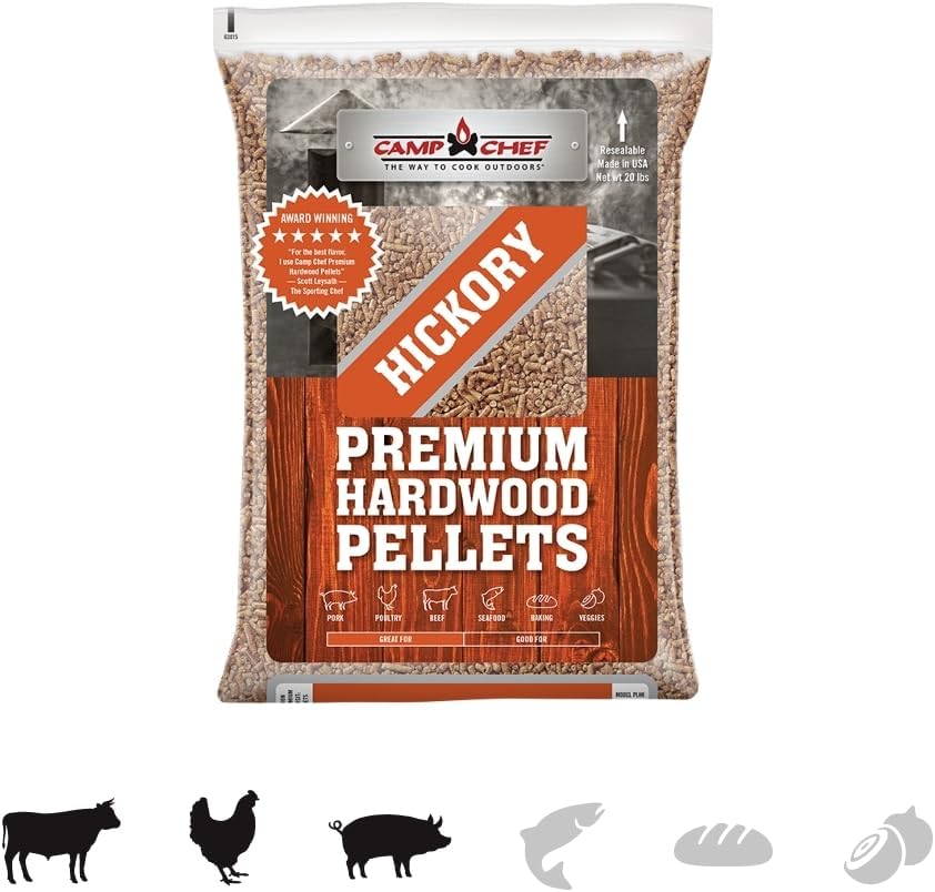 Camp Chef Orchard Apple BBQ Pellets, Hardwood Pellets for Grill, Smoke, Bake, Roast, Braise and BBQ, 20 lb. Bag