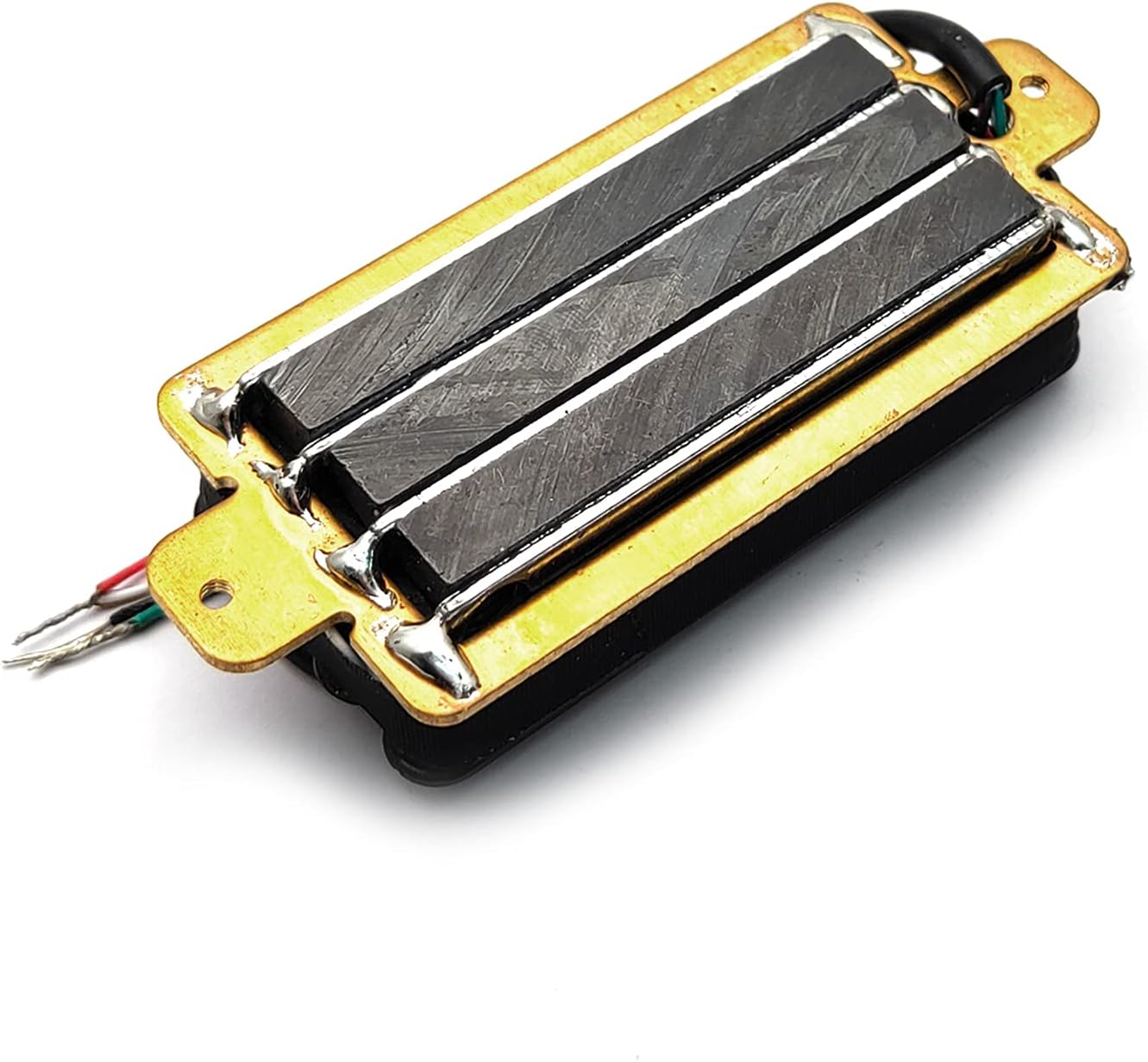 SAPHUE 2-Dual Blade Electric Guitar High Output Track Type Four Coil Humbucker Pickup Black