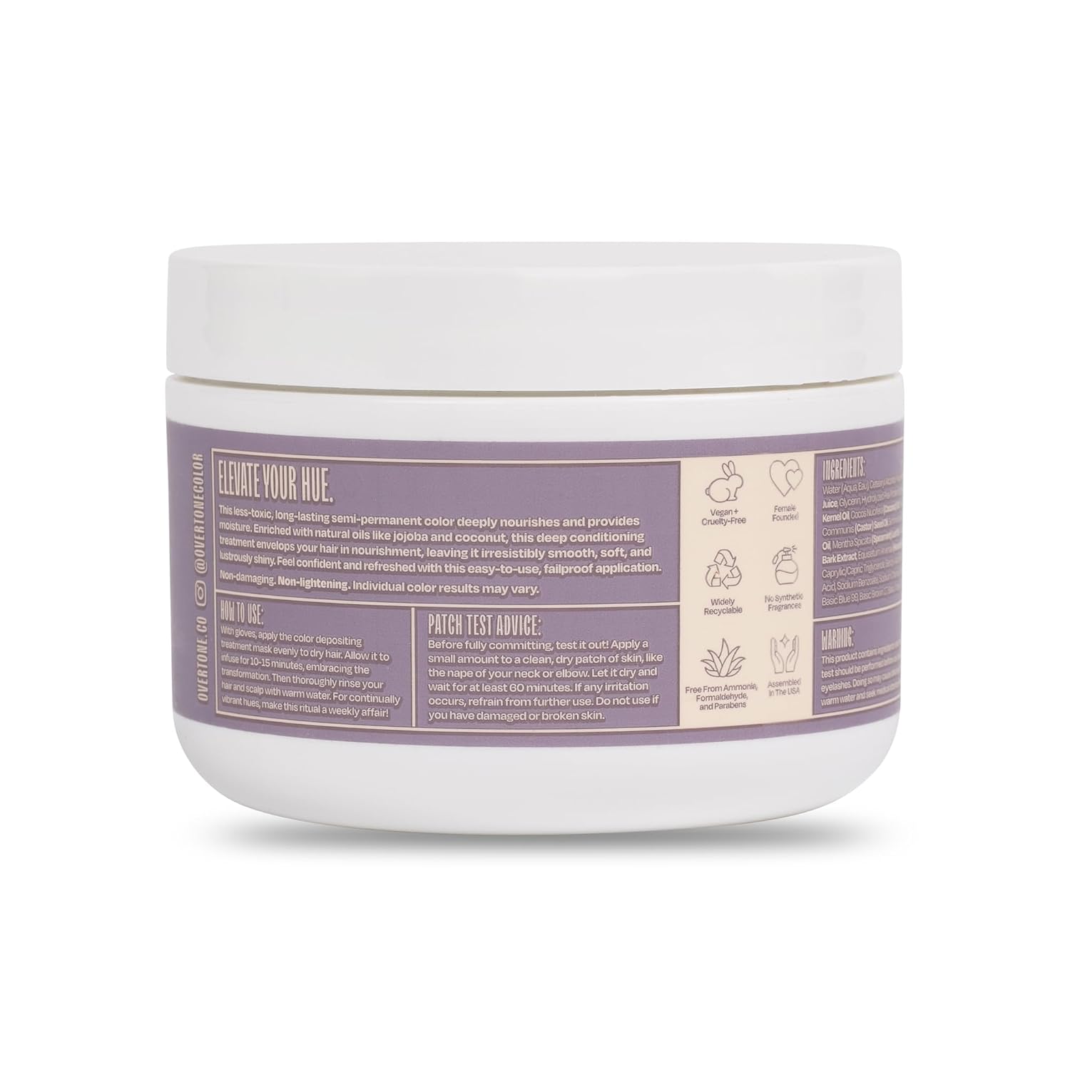 oVertone® Color Depositing Treatment Hair Mask, Desert Rose, 8 oz