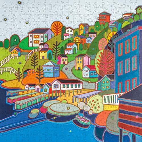 Pomegranate 500-Piece Puzzle for Adults, Colorblocked Hillside Landscape | Matte finish, snug fit, 20x20" jigsaw puzzle, square jigsaw, Canadian art