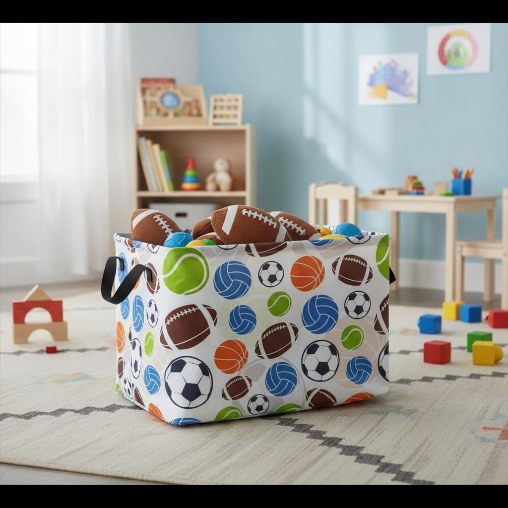 MAIZMZ Rectangular Storage Basket Collapsible Organizer Bin Waterproof Toy Box for Organizing Home/Dorm/Kitchen/Pet/Office/Closet/Shelf/Gift Baskets