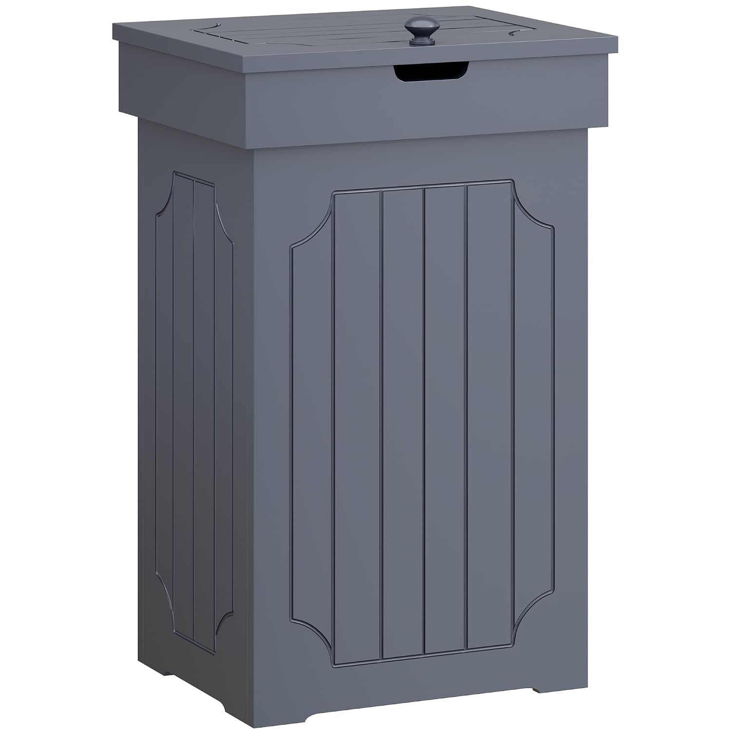 Function Home Trash Can Cabinet, 13 Gallon Kitchen Garbage Can, Wood Recycling Trash Bin, Freestanding Dog Proof Trash Can, Farmhouse Trash Cabinet with Lid for Home Kitchen Bathroom, Yellow