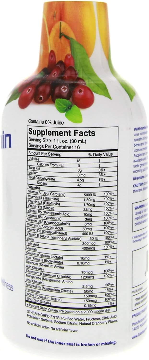 1st Step for Energy Liquid Multivitamin & Mineral Citrus Burst 16 fl oz (1 pt) 473 ml
