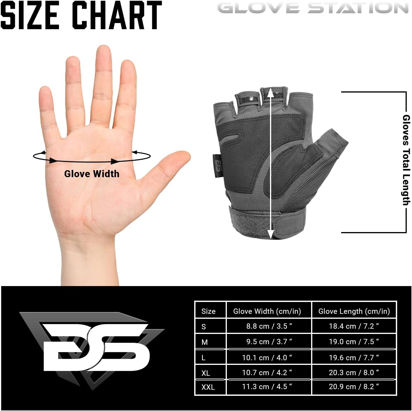 Glove Station Fingerless Knuckle Motorcycle Gloves, TACHK200