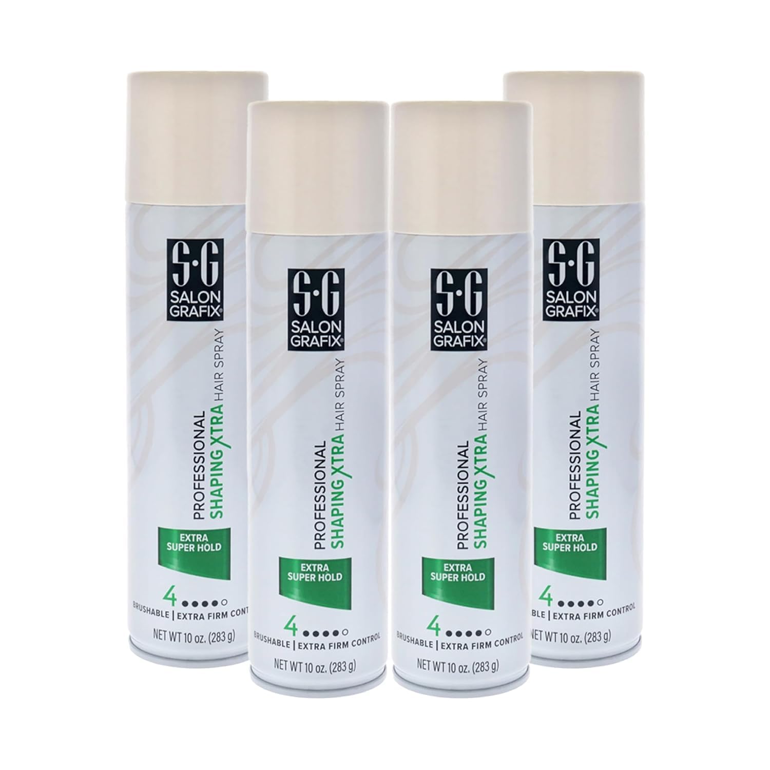 Salon Grafix Shaping Hair Spray - Brushable and Freshly Scented Hairspray for Women and Men - Professional Quality Result - Extra Super Hold - 2 pc
