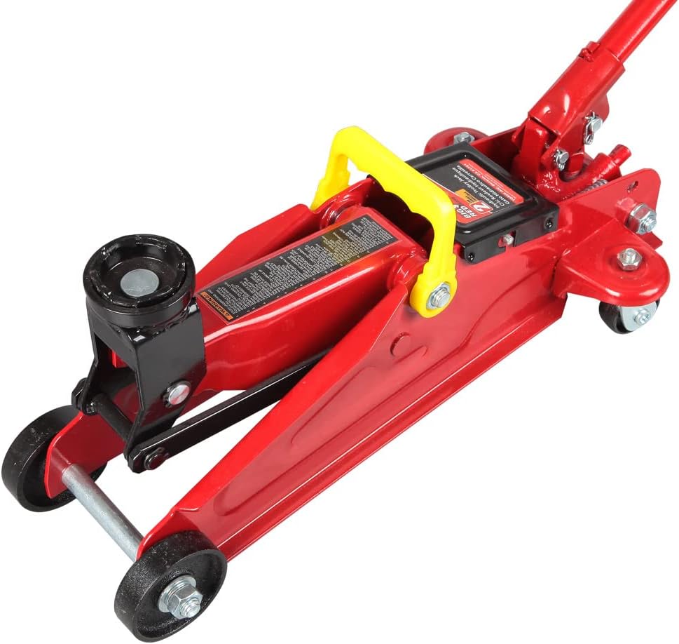 BIG RED Torin Hydraulic Trolley Floor Jack Combo with 2 Jack Stands, 2 Ton Capacity (T82001)